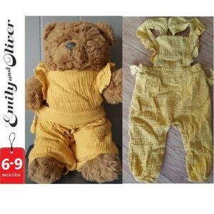 ⭐️ 5/$30 Emily & Oliver jumper,  6-9  months, marigold yellow